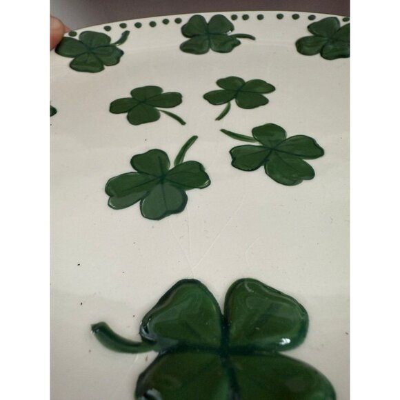 MESA two St Patrick’s Day shamrock plates - Picture 8 of 11